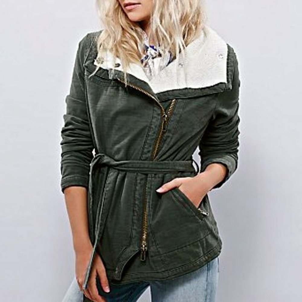 Free People Funnel Neck Jacket